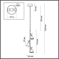 Подвесная светодиодная люстра Odeon Light Malpa 5002/13L 4