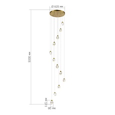 Подвесная светодиодная люстра ST Luce Cascato SL6114.203.12 1