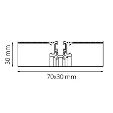 Коннектор L-образный встраиваемый Lightstar Linea 506247 1