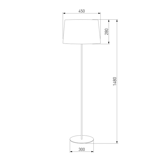 Торшер TK Lighting 2920 Maja Black фото 2