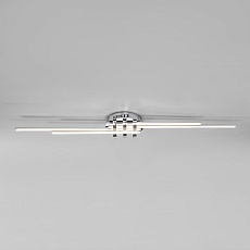 Потолочный светодиодный светильник Eurosvet Skyline 90243/4 хром 2