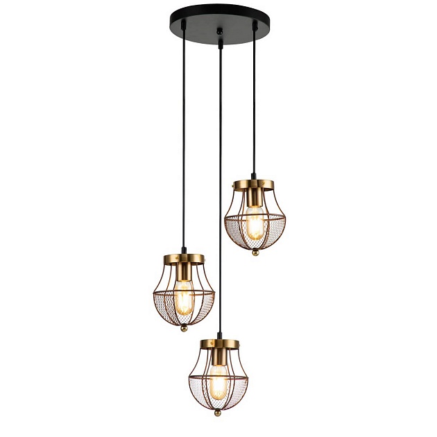Подвесная люстра Indigo Pallo 10011/3P Gold V000189 Фото № 1