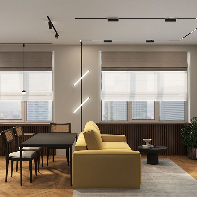 Трековый светодиодный светильник Denkirs Smart Linear DK8005-BK Фото № 4