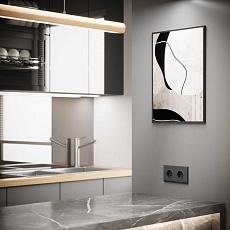 Рамка Werkel Stark на 2 поста графит W0021864 4690389194504 4