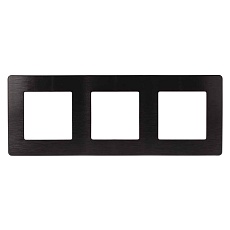 Рамка 3-постовая ЭРА 12 сатин черный 12-5103-06 Б0052524