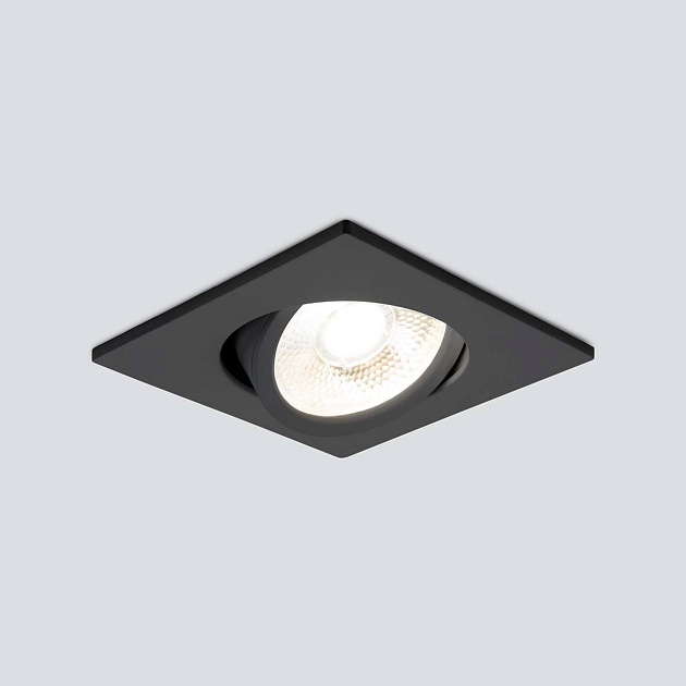Встраиваемый светодиодный светильник Elektrostandard 15273/LED черный a056033 Фото № 5