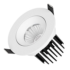 Встраиваемый светодиодный светильник Arlight MS-Atoll-Built-Turn-R94-10W Warm3000 044603