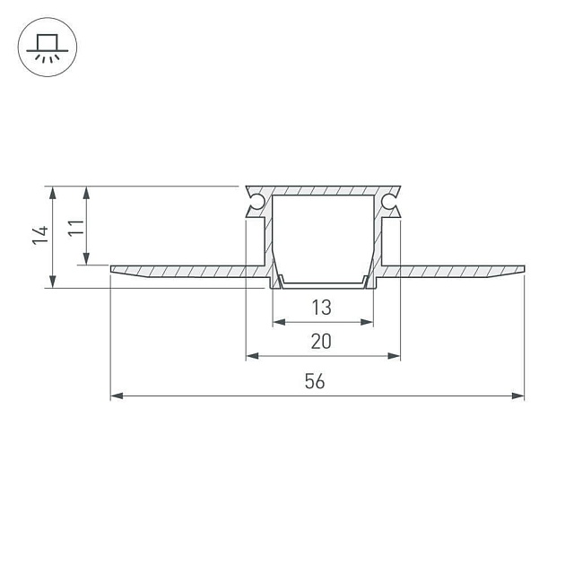 Профиль Arlight PDS-F-HIDE-2000 024017 Фото № 3