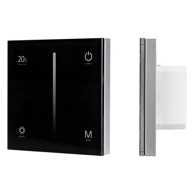 Панель управления Arlight Sens Smart-P42-Dim Black 028113 изображение 1 Панель управления Arlight Sens Smart-P42-Dim Black 028113 Фото № 1
