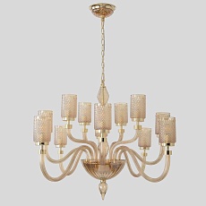 Подвесная люстра Crystal Lux SILVESTRO SP12 AMBER 2