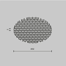 Антибликовая решётка Maytoni Technical Downlight Dip HoneyComb001-D32 4