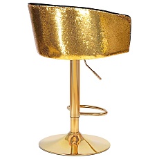 Стул барный DOBRIN DARCY GOLD SHINY (черный велюр с золотыми пайетками) 5025_GoldBase_Shiny-LM DARCY GOLD SHINY 2
