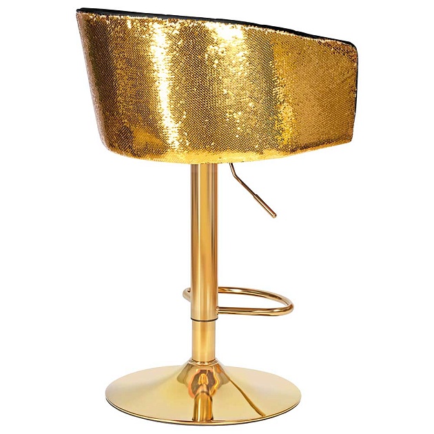Стул барный DOBRIN DARCY GOLD SHINY (черный велюр с золотыми пайетками) 5025_GoldBase_Shiny-LM DARCY GOLD SHINY Фото № 3