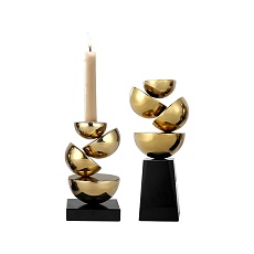Подсвечник ArtHomeDecor FRAGMENT 6933 L GOLD & BLACK 1