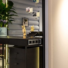 Выключатель Werkel одноклавишный черный матовый W1110008 4690389156588 4