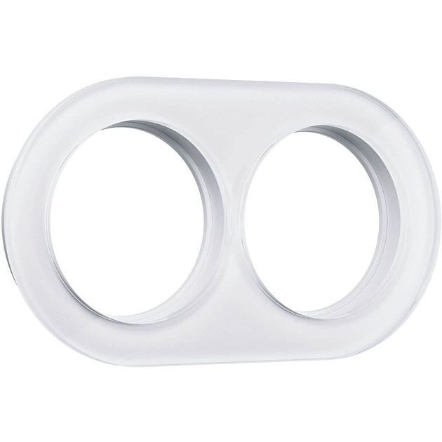 Рамка Werkel на 2 поста Favorit Runda белый W0025101 4690389166440 Фото № 1