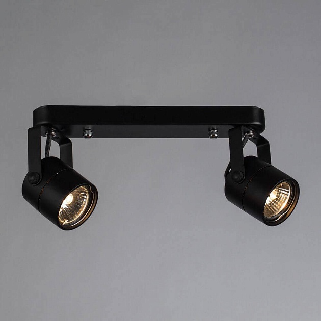 Спот Arte Lamp Lente A1310PL-2BK Фото № 3