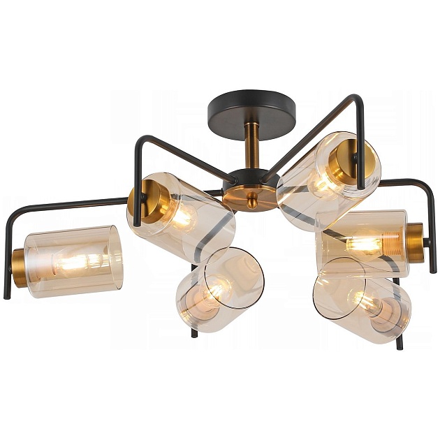 Потолочная люстра Illumico IL8248-6COU-79 BK GD изображение 1 Потолочная люстра Illumico IL8248-6COU-79 BK GD Фото № 1