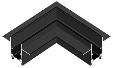 Коннектор угловой Hesby Lighting ElDeko для встраиваемого шинопровода, чёрный HSBL_0062
