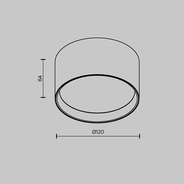 Потолочный светильник Maytoni Technical Glare C091CL-12W3K-B изображение 4 Потолочный светильник Maytoni Technical Glare C091CL-12W3K-B Фото № 4