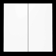 Клавиши для выключателя/переключателя двухклавишного S70 (белый матовый) Voltum VLS000302 1