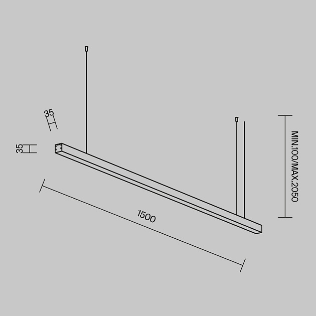 Линейный светильник Maytoni Technical LL312013 изображение 2 Линейный светильник Maytoni Technical LL312013 Фото № 2