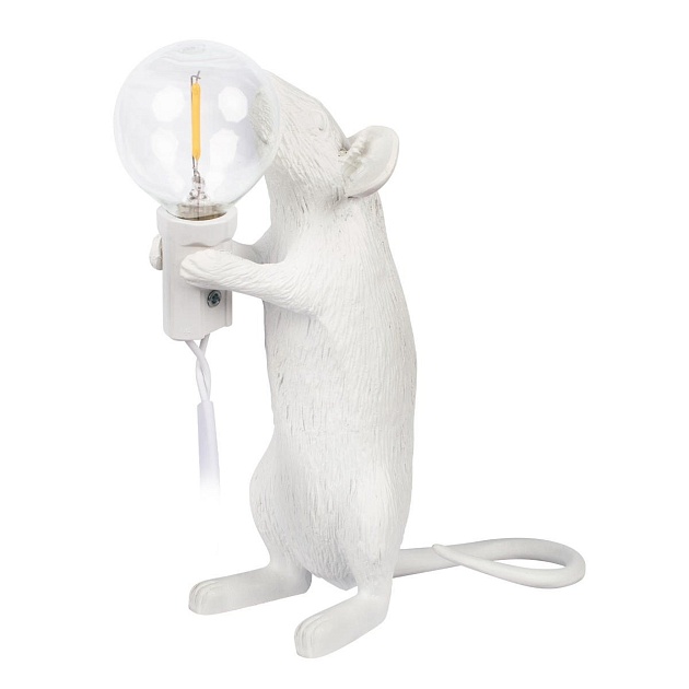 Настольная лампа Loft IT Mouse 10313 White Фото № 1