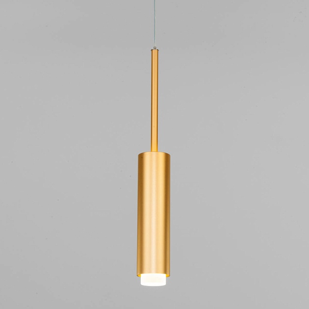 Подвесной светодиодный светильник Eurosvet Dante 50203/1 матовое золото фото 