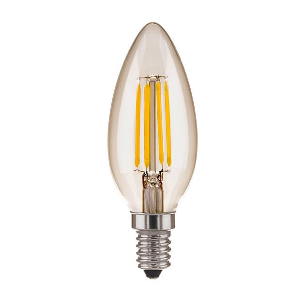 Лампа светодиодная филаментная Elektrostandard E14 7W 3300K прозрачная a049066 фото 