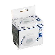 Датчик движения и освещенности 1200W 8m 120°(гориз.) 360°(верт.) Feron SEN55 51519 2