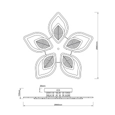 Потолочная светодиодная люстра Escada Anise 10288/10LED 1