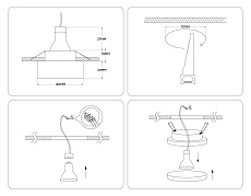 Встраиваемый светильник Ambrella light Techno Spot Acrylic Frost TN3306 1