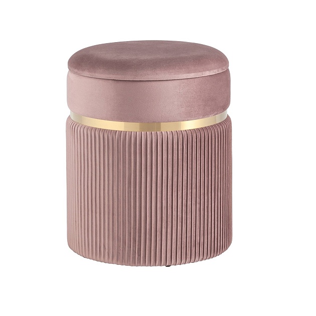 Пуф Stool Group Миранда с ящиком велюр розовый 19B352VA-8167-30 Фото № 1
