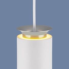 Подвесной светодиодный светильник Elektrostandard DLS021 9+4W 4200К белый матовый/серебро a045502 3