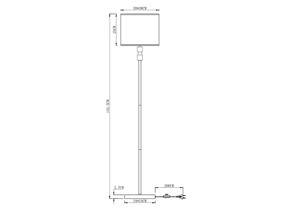 Торшер Arte Lamp North A5896PN-1CC фото 4