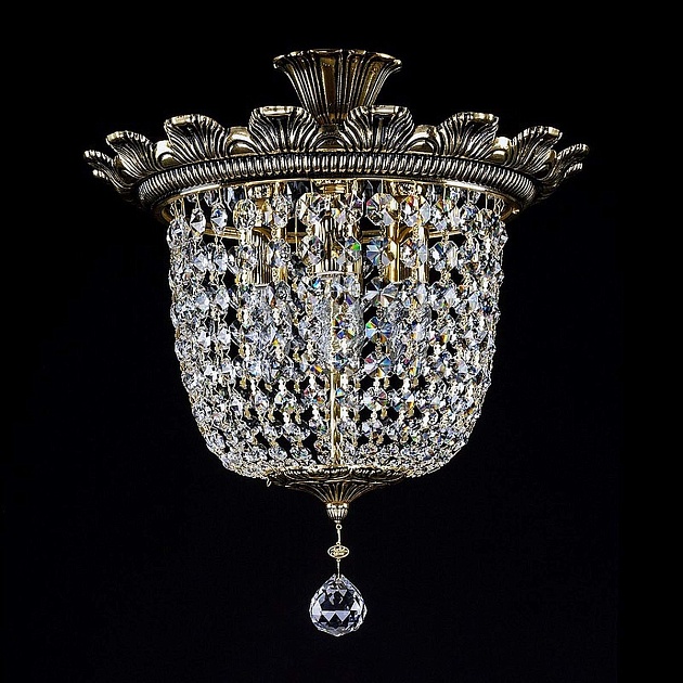 Потолочный светильник Artglass Artemis II. Brass Antique CE Фото № 1