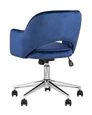 Офисное кресло Stool Group Кларк велюр синий CLARKSON BLUE CHROME 4