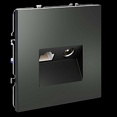 Розетка телевизионная встраиваемая S70 TV+RJ45 кат. 6, (титан) Voltum VLS060706 5