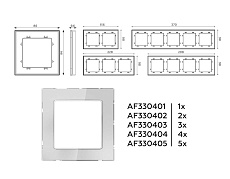 Рамка AMBRELLA VOLT AF330403 1