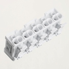 Клемма монтажная с/з Stekker для подключения фазных проводников, 5 контактных групп (3 ввода, 3 вывода на полюс), LD294-5105 32959 4