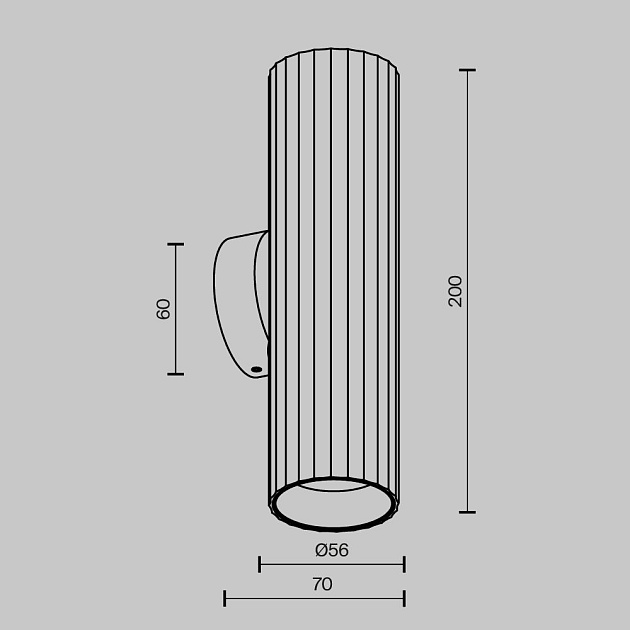 Бра Maytoni Technical Calipso C106WL-02-GU10-W Фото № 3