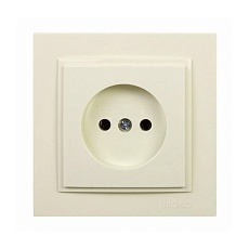 Розетка 2К Mono Electric Despina 16A 250V винтовое подключение крем 102-170022-116