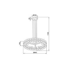 Подвесная люстра Vele Luce Baldassare VL4143L16 4