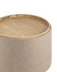 Пуф с ящиком Stool Group Хюгге L рогожка бежевая 19B260LL BY1701-3 4