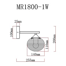Бра MyFar Gloria MR1800-1W 1