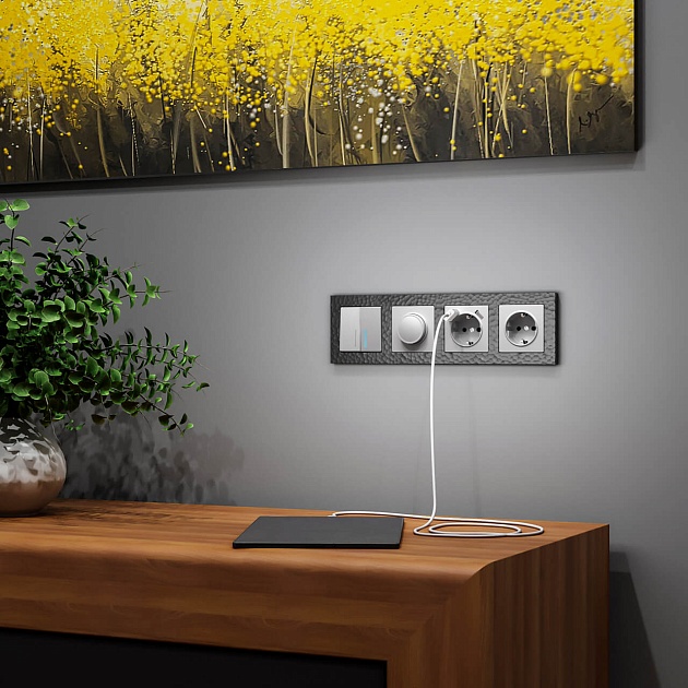 Розетка с заземлением Werkel серебряный W1171006 4690389156410 изображение 4 Розетка с заземлением Werkel серебряный W1171006 4690389156410 Фото № 4