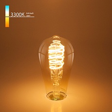 Лампа светодиодная филаментная Elektrostandard E27 8W 3300K прозрачная a048391 2