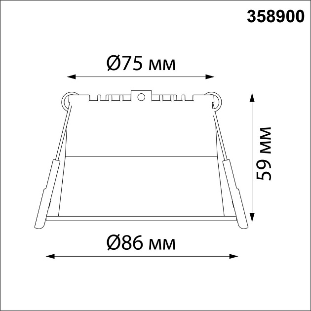 Встраиваемый светодиодный светильник Novotech Spot Tran 358900 изображение 3 Встраиваемый светодиодный светильник Novotech Spot Tran 358900 Фото № 3