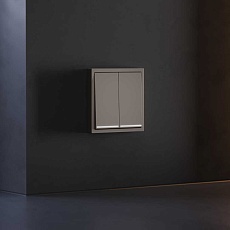 Клавиши для выключателя/переключателя двухклавишного с подсветкой, S70 (капучино) Voltum VLS000414 4