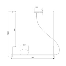 Подвесной светильник Eurosvet Stair 70145/1 черный 2